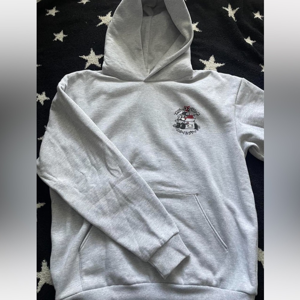 Gray Graphic Hoodie